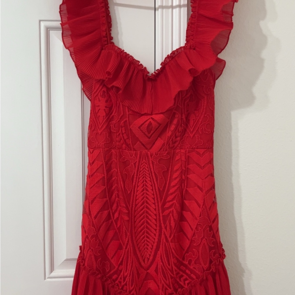 American Threads Red Homecoming Dress